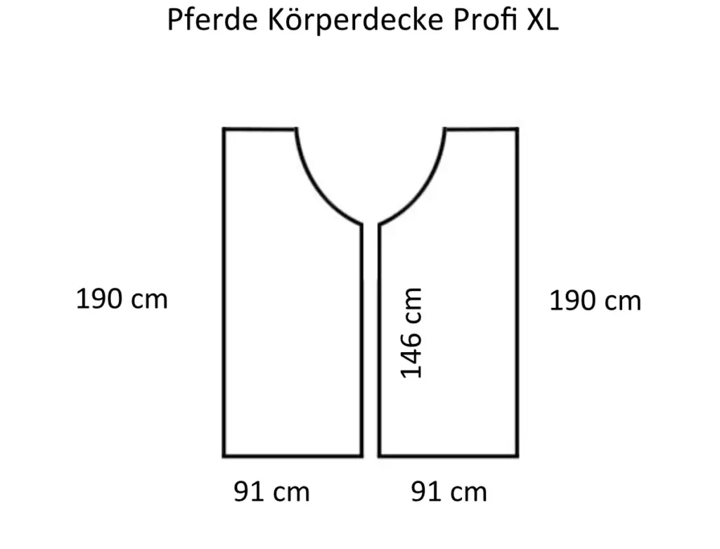 Pferdedecke Profi XL Maße